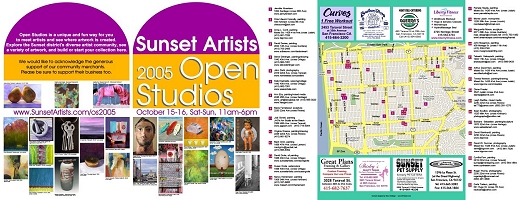 CLICK HERE to see the Sunset district artists' Open Studios weekend brochure! Visit Steve Dehlinger and 30 others on October 15-16,2005